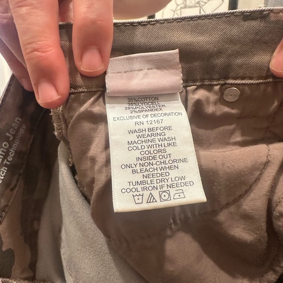 Power silky Camo jeans , elastic ankles tuxedo band - Picture 6 of 6